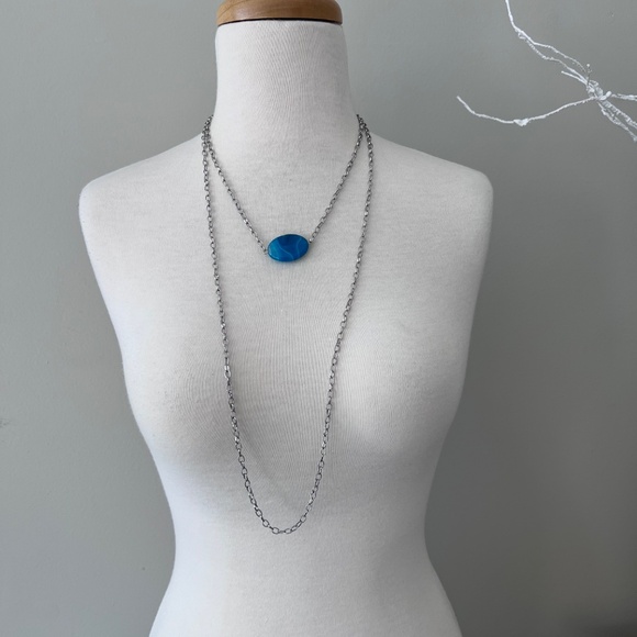 Katia Designs Rare Yin Yang Breathe Necklace and Turquoise layering necklace - Picture 7 of 9